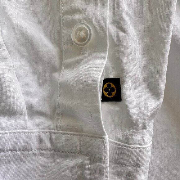 Vintage Louis Vuitton Women’s White Button-Down Shirt - Picture 14 of 16